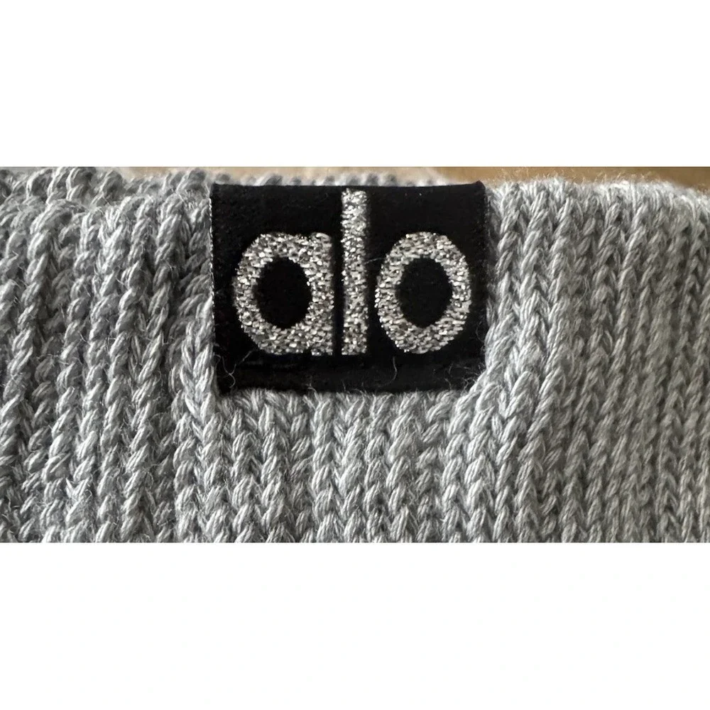 Alo Yoga Unisex Scrunch‎ Socks Athletic Heather Grey Size M NWT A0690U